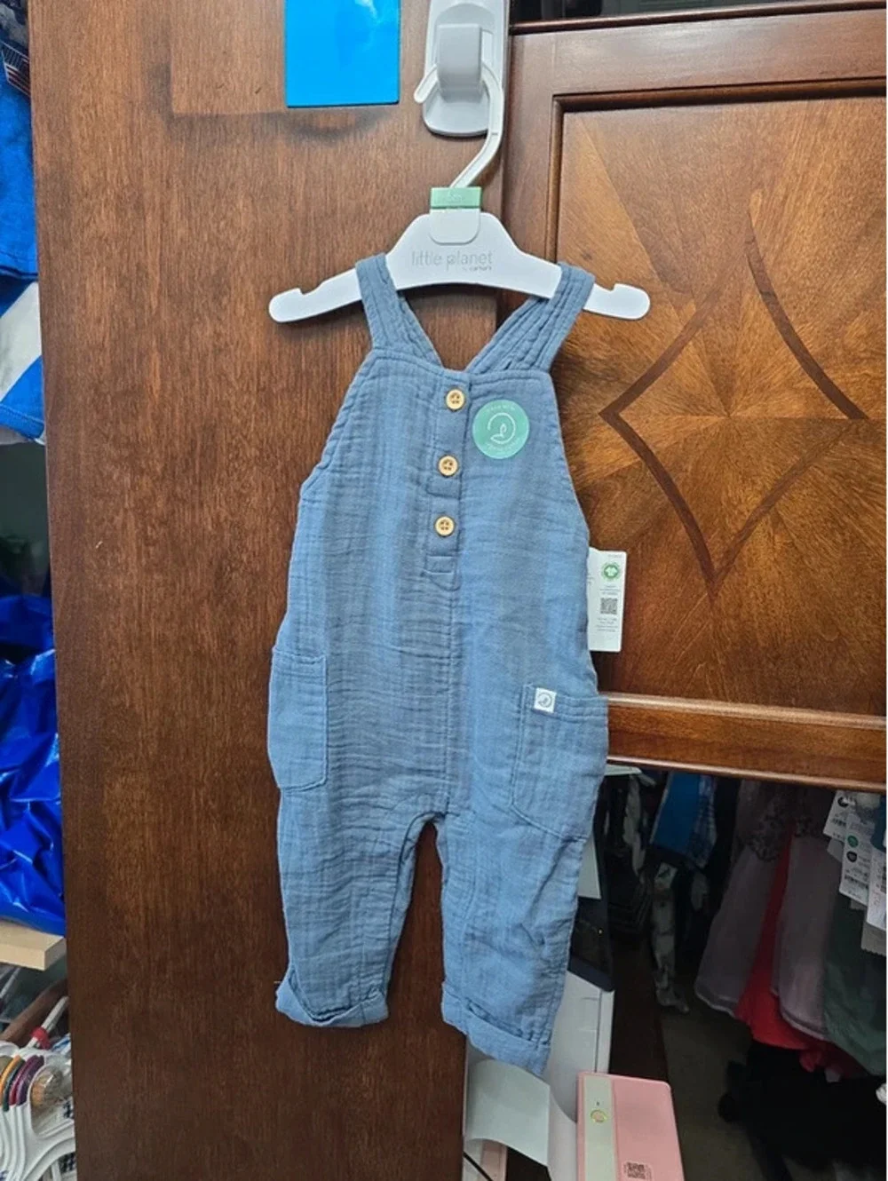 6m brand new little planet by carter's overalls.Item 246G5